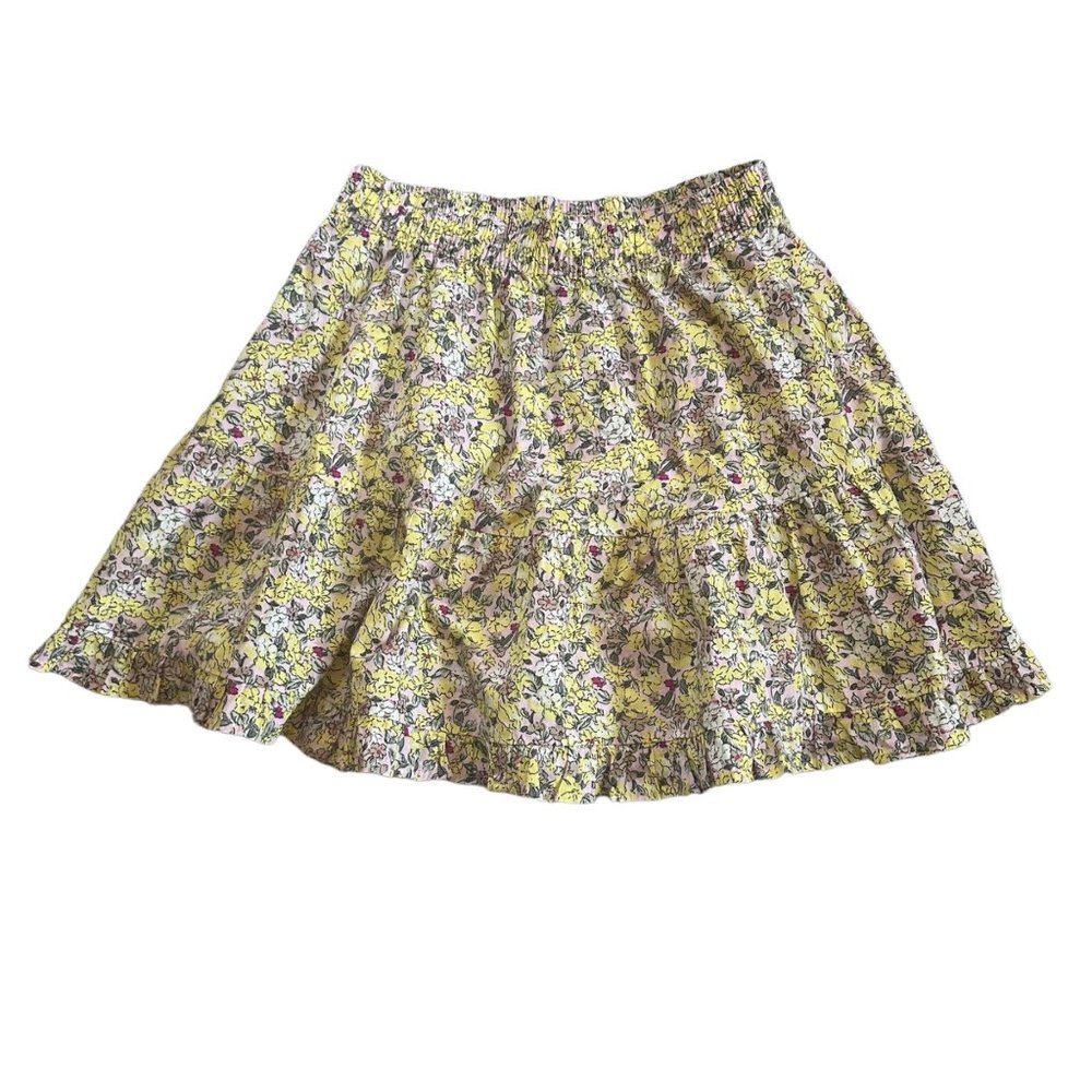 Vero Moda Easy Frill Floral Skirt Small Cotton Ditsy Print Flowe Yerllow Purple